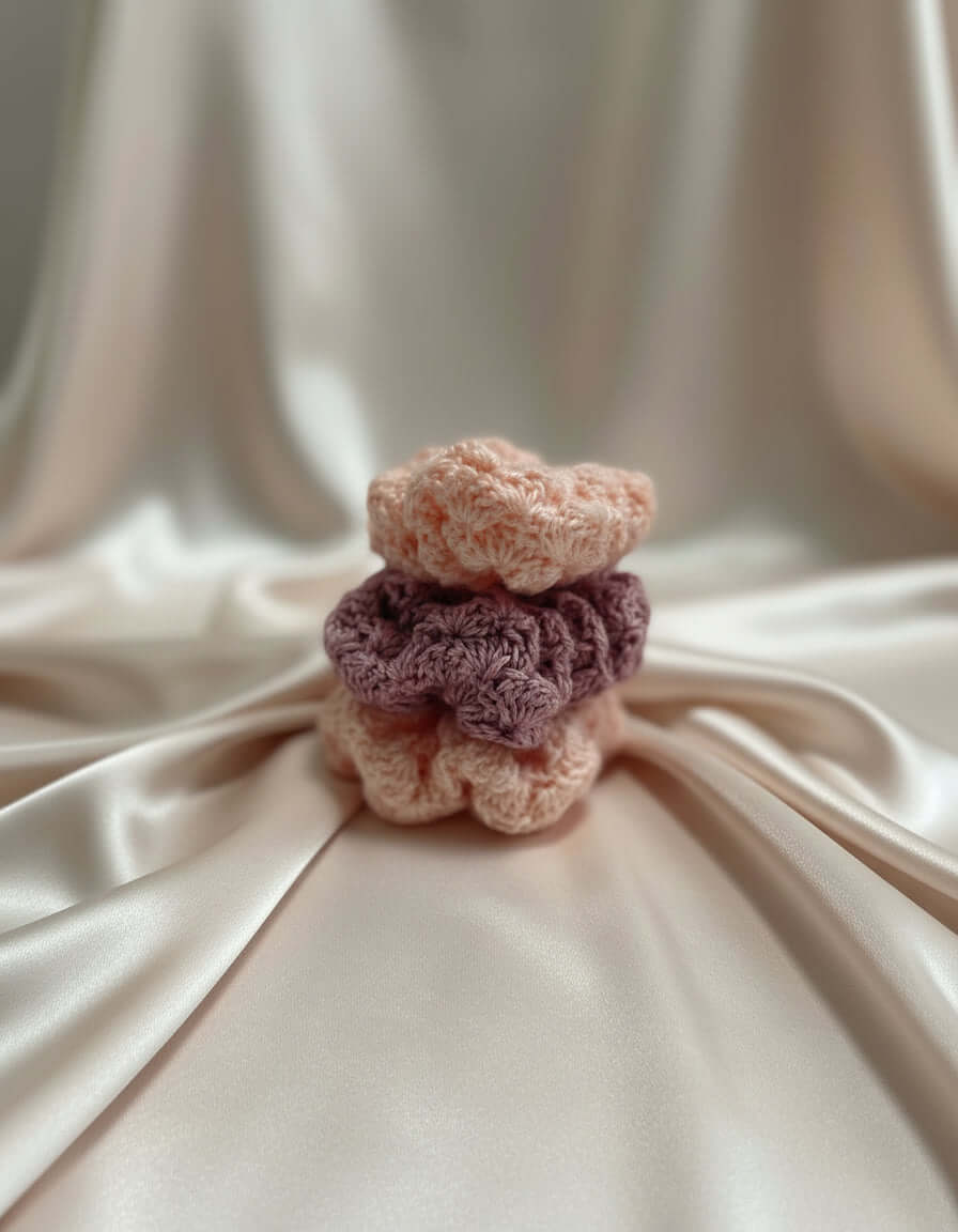 Hair ties soft Handmade crochet