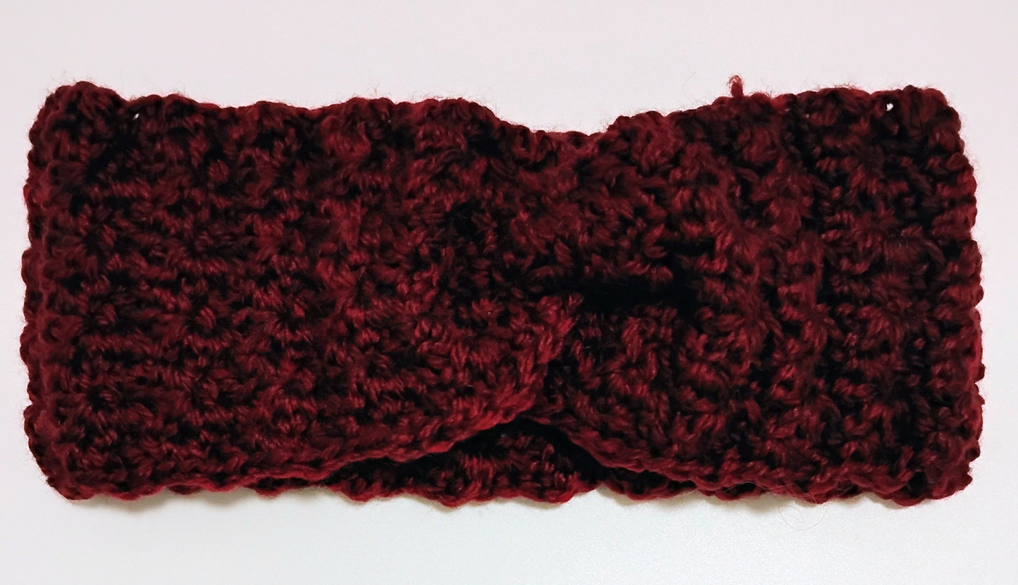 Bandeau Cache-oreilles pr femme au crochet handmade pratique & Stylé